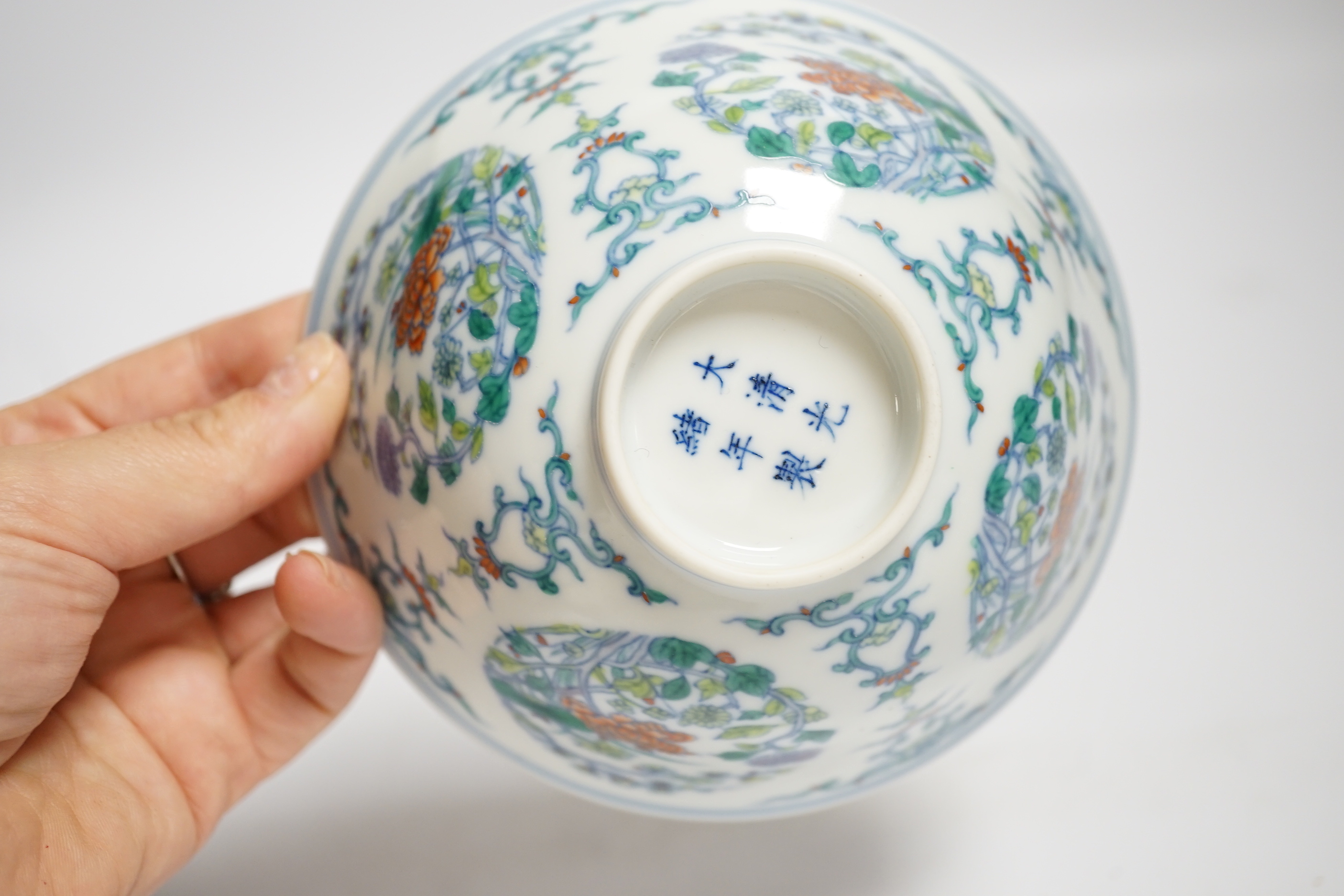 A Chinese Doucai bowl, 13.5cm